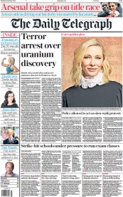 The Daily Telegraph (UK) Newspaper Front Page for 16 January 2023