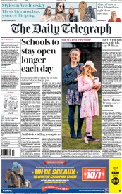 The Daily Telegraph (UK) Newspaper Front Page for 16 March 2016