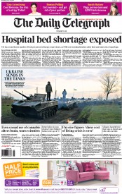 The Daily Telegraph (UK) Newspaper Front Page for 16 April 2014