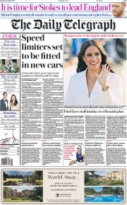 The Daily Telegraph (UK) Newspaper Front Page for 16 April 2022
