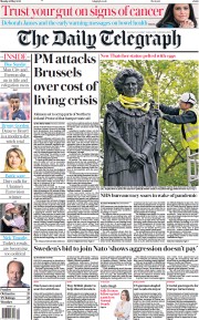 The Daily Telegraph (UK) Newspaper Front Page for 16 May 2022