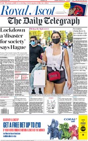 The Daily Telegraph (UK) Newspaper Front Page for 16 June 2020