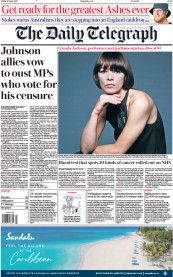 The Daily Telegraph (UK) Newspaper Front Page for 16 June 2023