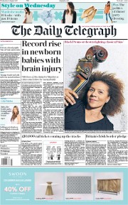 The Daily Telegraph (UK) Newspaper Front Page for 16 August 2017