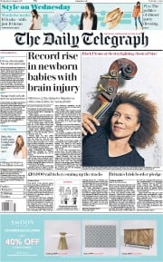 The Daily Telegraph (UK) Newspaper Front Page for 16 August 2017