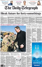The Daily Telegraph (UK) Newspaper Front Page for 17 December 2013
