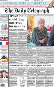 The Daily Telegraph (UK) Newspaper Front Page for 17 February 2022