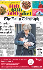 The Daily Telegraph (UK) Newspaper Front Page for 17 March 2018