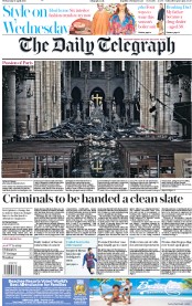 The Daily Telegraph (UK) Newspaper Front Page for 17 April 2019