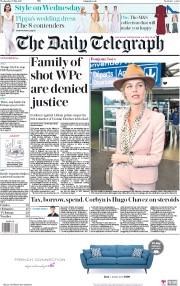 The Daily Telegraph (UK) Newspaper Front Page for 17 May 2017