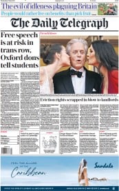 The Daily Telegraph (UK) Newspaper Front Page for 17 May 2023