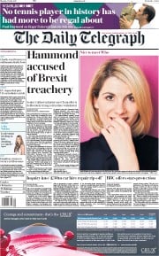 The Daily Telegraph (UK) Newspaper Front Page for 17 July 2017