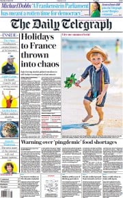 The Daily Telegraph (UK) Newspaper Front Page for 17 July 2021