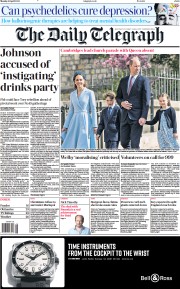 The Daily Telegraph (UK) Newspaper Front Page for 18 April 2022