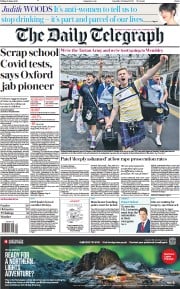 The Daily Telegraph (UK) Newspaper Front Page for 18 June 2021