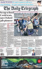 The Daily Telegraph (UK) Newspaper Front Page for 18 June 2021