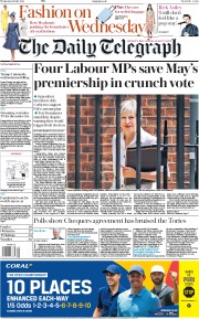 The Daily Telegraph (UK) Newspaper Front Page for 18 July 2018