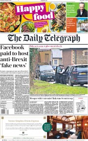 The Daily Telegraph (UK) Newspaper Front Page for 19 January 2019