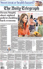 The Daily Telegraph front page for 19 January 2023