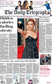 The Daily Telegraph (UK) Newspaper Front Page for 19 February 2018