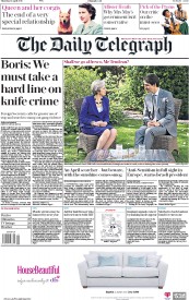 The Daily Telegraph (UK) Newspaper Front Page for 19 April 2018