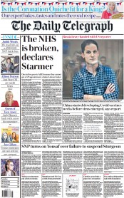 The Daily Telegraph (UK) Newspaper Front Page for 19 April 2023