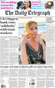 The Daily Telegraph front page for 19 April 2025