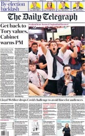 The Daily Telegraph (UK) Newspaper Front Page for 19 June 2021