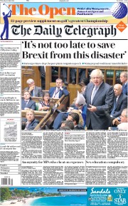 The Daily Telegraph (UK) Newspaper Front Page for 19 July 2018