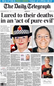 The Daily Telegraph (UK) Newspaper Front Page for 19 September 2012