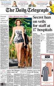 The Daily Telegraph (UK) Newspaper Front Page for 19 September 2013