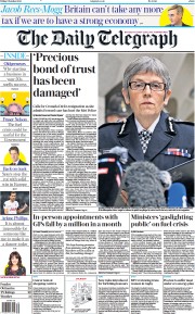The Daily Telegraph (UK) Newspaper Front Page for 1 October 2021