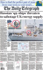 The Daily Telegraph (UK) Newspaper Front Page for 20 April 2023