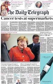 The Daily Telegraph (UK) Newspaper Front Page for 21 November 2017
