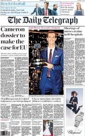 The Daily Telegraph (UK) Newspaper Front Page for 21 December 2015