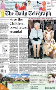 The Daily Telegraph (UK) Newspaper Front Page for 21 February 2018