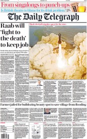 The Daily Telegraph (UK) Newspaper Front Page for 21 April 2023