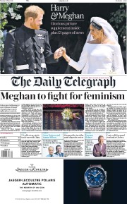 The Daily Telegraph (UK) Newspaper Front Page for 21 May 2018