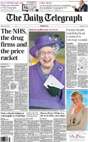 The Daily Telegraph (UK) Newspaper Front Page for 21 June 2013