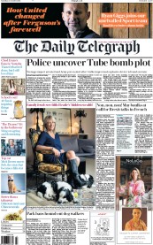 The Daily Telegraph (UK) Newspaper Front Page for 22 October 2016