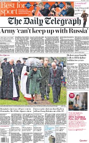 The Daily Telegraph (UK) Newspaper Front Page for 22 January 2018