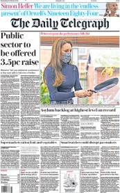 The Daily Telegraph (UK) Newspaper Front Page for 22 February 2023