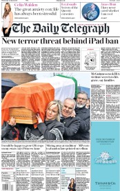 The Daily Telegraph (UK) Newspaper Front Page for 22 March 2017