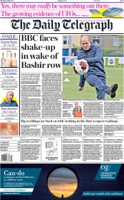 The Daily Telegraph (UK) Newspaper Front Page for 22 May 2021