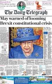 The Daily Telegraph (UK) Newspaper Front Page for 22 June 2017