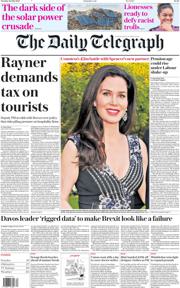The Daily Telegraph front page for 22 July 2025
