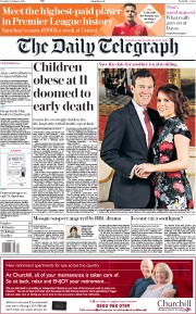 The Daily Telegraph (UK) Newspaper Front Page for 23 January 2018