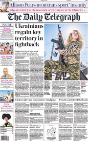 The Daily Telegraph (UK) Newspaper Front Page for 23 March 2022