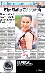 The Daily Telegraph (UK) Newspaper Front Page for 23 May 2022