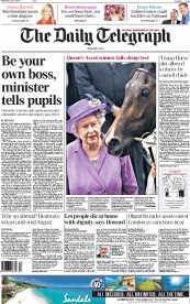 The Daily Telegraph (UK) Newspaper Front Page for 23 July 2014